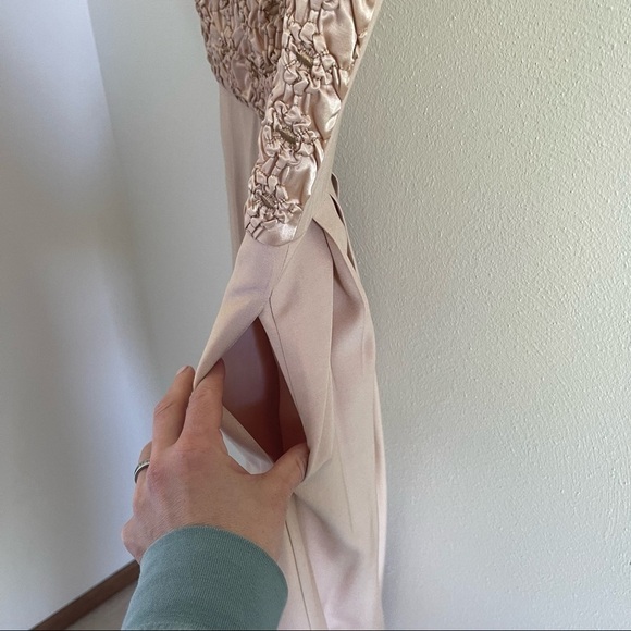 Vintage Champagne Ribbon Dress Fit and Flair Volup - Picture 9 of 14